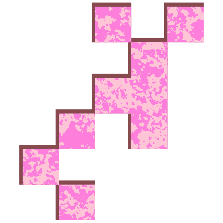 A graphic composition with a bird perched on colorful leaves against yellow brush strokes.