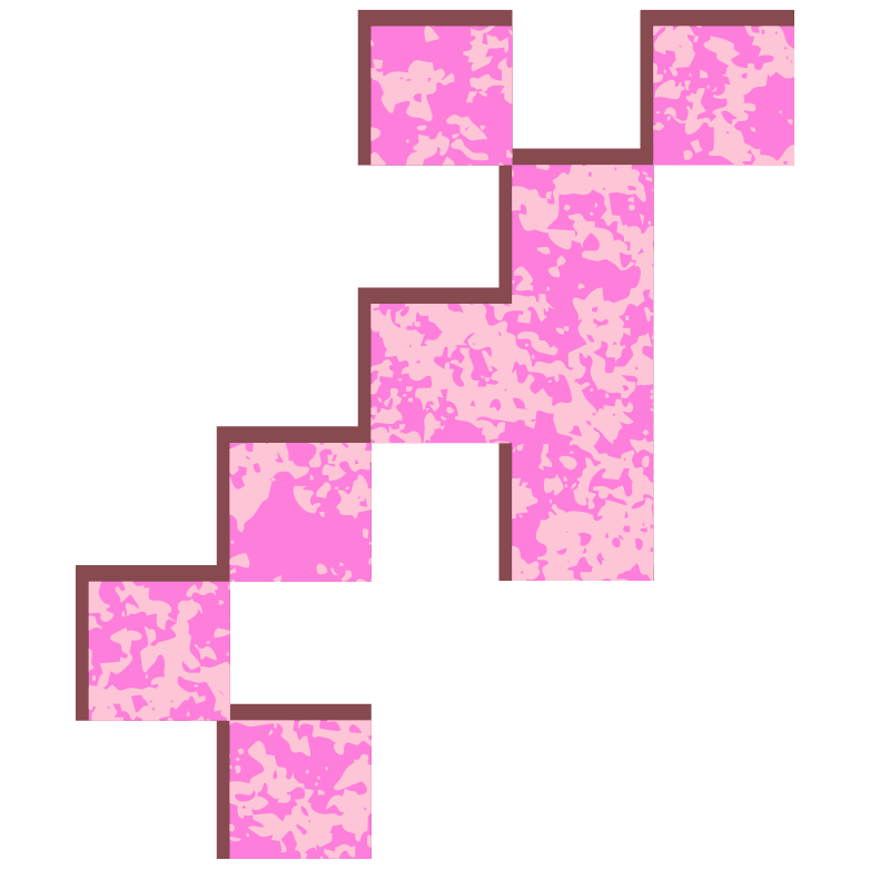 A graphic composition with a bird perched on colorful leaves against yellow brush strokes.